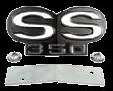 ...67-68 "RS" Grille Emblem With Retainer 68 STANDARD FRONT GRILLE EMBLEM RETAINER AND HARDWARE INCLUDED.