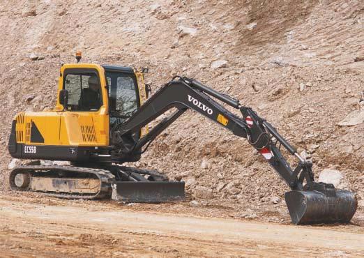Dig into the Model EC55B Our customers demand a machine that gives them reliable performance day in and day out.
