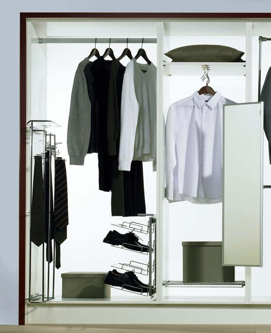 9.3 Fittings for wardrobe interiors