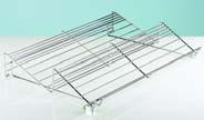 0 073 588 Width 680 mm Depth 500 mm Height 110 mm Chrome-plated steel 0 073 590 1 Shoe rack For