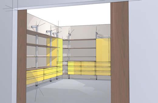 Fittings for furnishing rooms