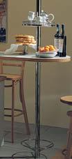 Bistro table Simple principle, sturdy design and quality Using only 4 centre column heights it is possible to cover virtually all fitting situations occurring in the kitchen environment.