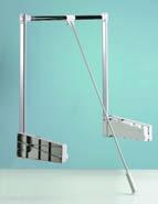 1 min. 1000 min. 500 max.1200 max. 600 550 450 20 810 900 680 840 1 2 3 1. Lower garment lift with grip rod ( clicking sound) 2. Hang or unhang garment 3.