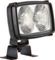 DOUBLE BEAM WORK LAMPS 724 Blister Pack Double Beam Work Lamp Wide Flood Beam Features: impact resistant ABS plastic housing, mounting hardware and optional pedestal bracket to extend overall height