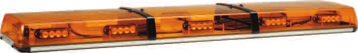 OPTIMAX LOW PROFILE L.E.D LIGHT BARS 92 29 8555A Optimax 12 Volt.8m (33 ) L.E.D Light Bar (Amber) with 8 L.E.D modules NB: All bars are available in red and blue upon request.