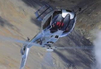 Maximum takeoff power: 632 kw/847 shp 251 km/h - 136 kts Range: 631 km / 341 NM Endurance: 4 h 28 min Light single-engine helicopter fitted with a powerful engine, the H125 is specially adapted for