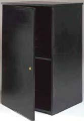 70 H locking door pedestal Black
