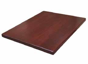 Solid Wood Table Tops 1.5 Thick Tops. 1/4 Radius corners are standard Model # Size Dark Mahogany, Walnut Price Lb. W2430-50 24x30 395.