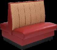 Upholstered Booths 6-Channel Back AS-426 *Shown with optional head roll AD-426 Model # 36 High GR 4/COM GR 5 GR6 Lb. AS-366 Single 712.50 747.50 785.00 82 AD-366 Double 1210.00 1270.00 1332.
