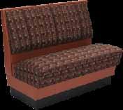 Upholstered Booths Alex Style-Laminate AS36-66U AD36-66U Model # 36 High GR 4/COM GR 5 GR6 Lb. AS36-66U Single 925.00 970.00 1020.00 130 AD36-66U Double 1567.50 1645.00 27.