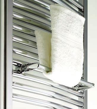 Accessories Specially designed to complement our range of white and chrome towel rails. Towel Rail Curved Colour Width Price 124005 Chrome 350mm 37.50 124006 White 350mm 37.50 124007 Chrome 450mm 40.
