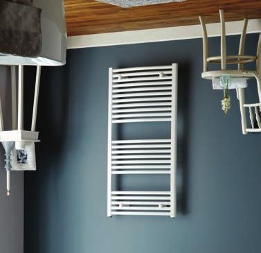 PisaWhite Towel Rail 65mm MIN. 88mm Max. 25mm Our white towel rail (RAL9016) adds a subtle designer look to any room.