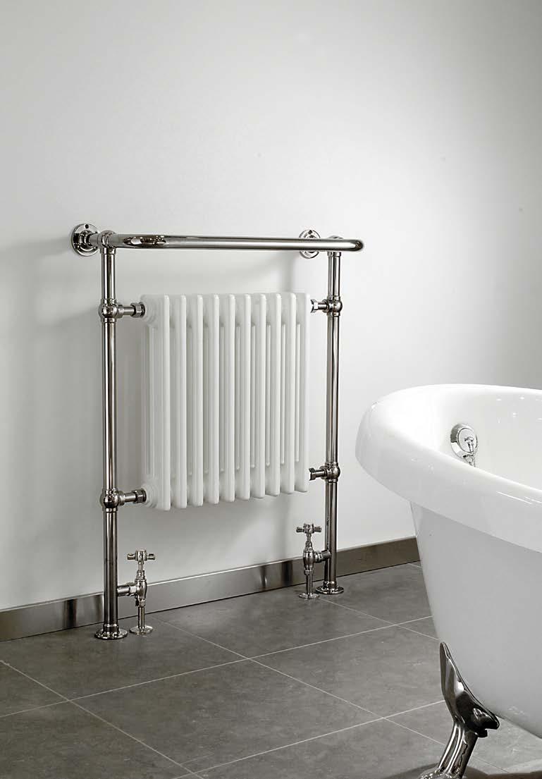 REGENCY Floor and Wall Mounted LG004MS The classic column radiator towel rail, offering high heat output.