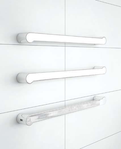 All rails available in mirror, black, white, satin or custom finishes by quotation. 03. 04. 6 01.