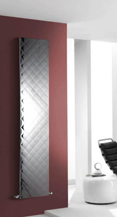 QUILT Wall Mounted DR021 The Quilt is unique. This fabulous design boasts a polished stainless steel facia over a mild steel radiator.