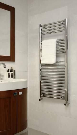 FOCUS 25mm Wall Mounted MD001 The Focus is a range of 25mm horizontal tube design towel rails. Giving high heat output and superior looks.