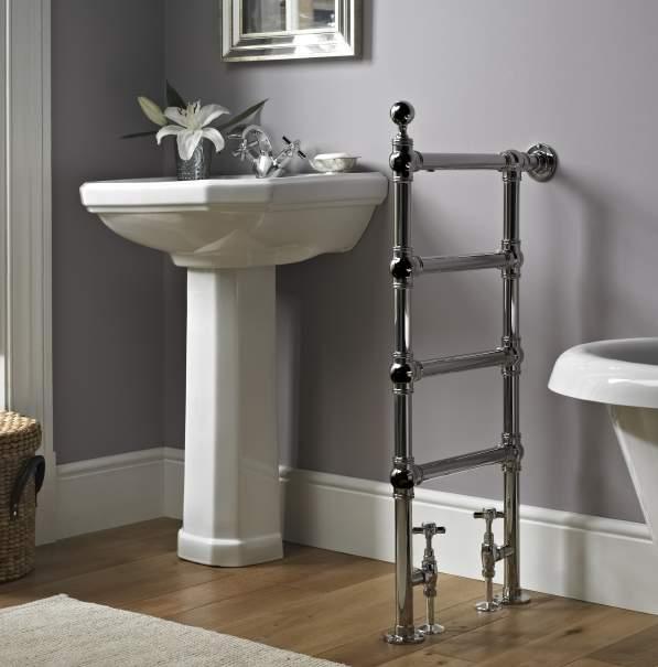 BUTLER Floor and Wall Mounted LG035 / OG004 This traditional design is tactile and sturdy, a centrepiece for a classically designed bathroom. Brass manufactured, shown with the Originals ball joint.