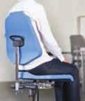 contact pressure adjustment Motion-synchronous pivot point shifting Ergonomically designed seat and back cushions User friendly Also available in synthetic leather or