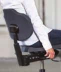 Features Rugged yet sophisticated features enable comfortable posture while seated.