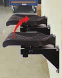 It is also easy to install an XL backrest. Work is safer thanks to the parking brake.