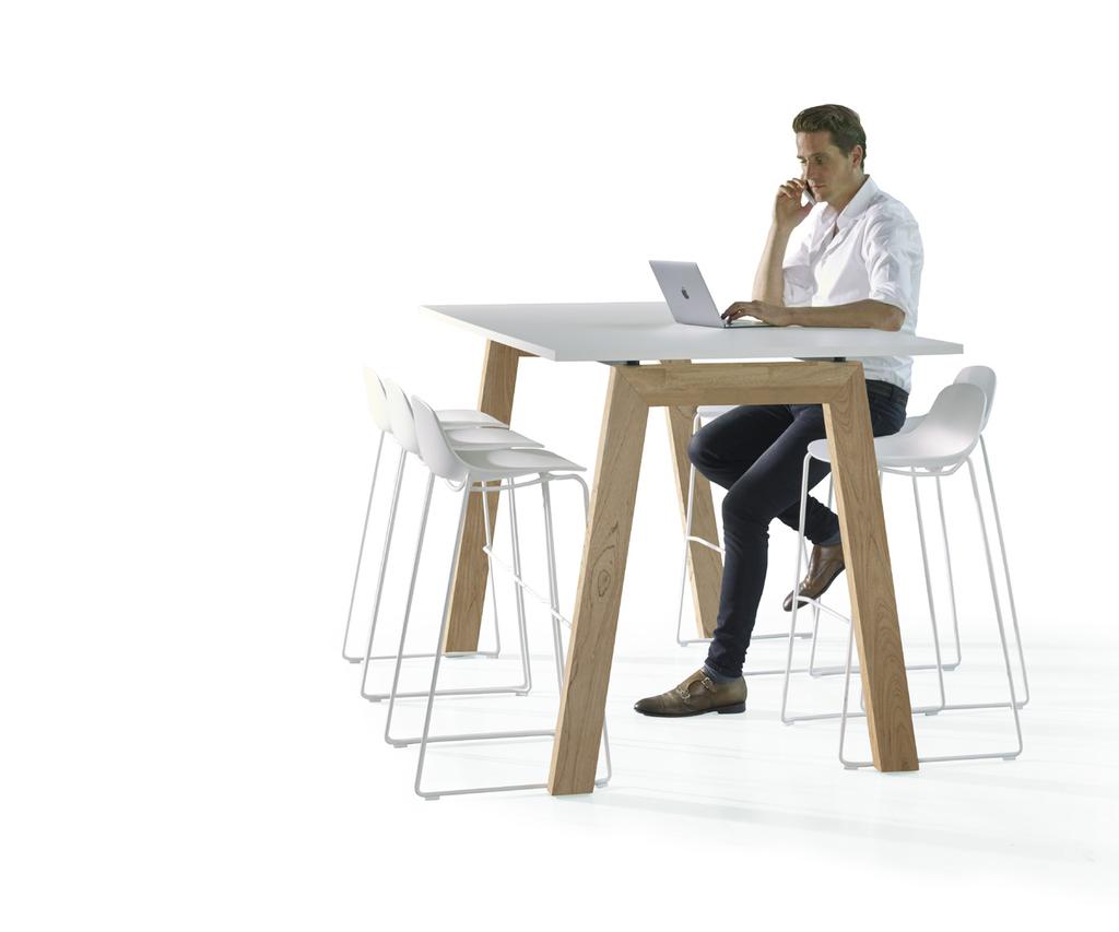 Tables Although a paperless office is becoming the new standard, working, relaxing or gathering around a table is still indispensable in a working environment.