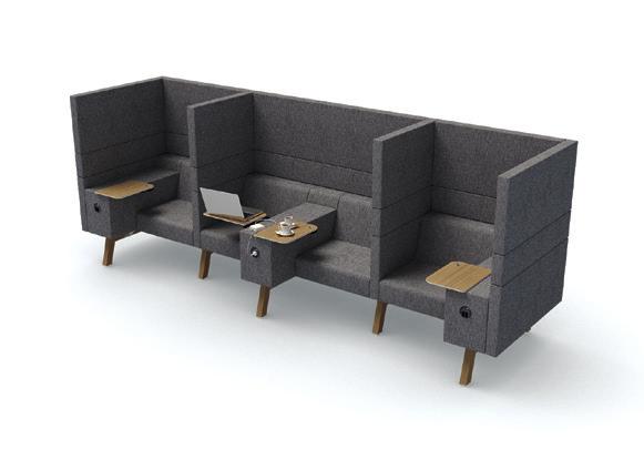 Collaboration Sit and Stand Working Screen Sharing Modularity Uniformity Flexibility Furniture that