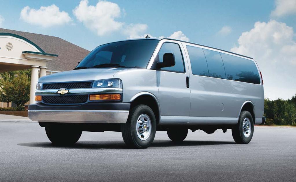 EXTERIOR DESIGN EXPRESS PASSENGER VAN. Chevrolet Express Passenger Vans offer space, flexibility and uncompromising safety. You have the Vortec 6.