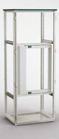necessary completion of the cabinets: full or partial height 19 rack frames with new modular concept 19 rack