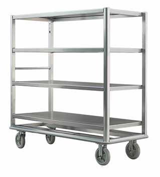 D-H-L Capacity Shelves Spacing Lbs. 97942 29 x 66 x 65½ 3000 lbs. 5 10½ 355 98181 29 x 66 x 76½ 2500 lbs.
