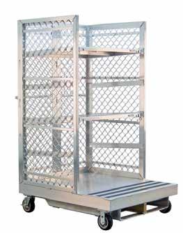 x 76 x 48 43 8 11¼ 410 Additional Shelves Shelves Are Equipped With 3 Strips of Anti-Slip Tape 99664S15 36¾ x 1½ x 15 15 99664S30 36¾ x 1½ x 30 30 Four 6 platform type casters; two rigid (#C518), two
