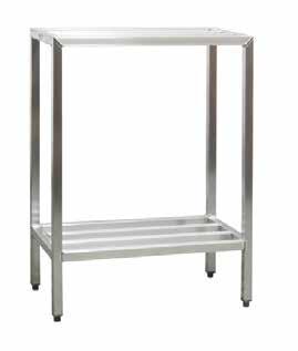 Mobile - All Welded Unit w/ Optional M6 Casters Lifetime Guarantee against rust and corrosion, superior for refrigerated environments. Model Size Shelf Ship No. D-H-L Laterals Lbs.