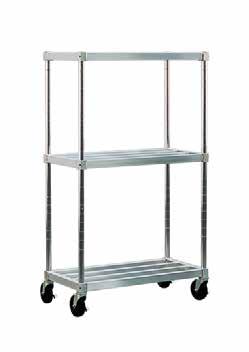 Adjust-A-Shelf Shelving - H.D. Series Adjust-A-Shelf H.D. Series Make your unit mobile with easy to install, #C440 casters. All swivel with brakes. Can be installed any time. See page 61 for details.
