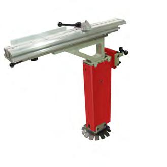 These support arms are mounted on a liner rail for smooth and accurate positing