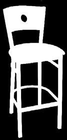 Wood Back Black Metal Chairs & Barstools 77A 77B 77A-BSS 77A-BS 77B-BS