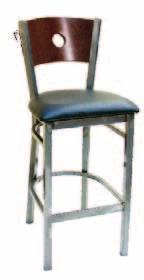 Wood Back, Clear-Coat Metal Chairs & Barstools 77CB 77CA 77CB-BSS 77CB-BS 77CA-BS 77CA-BSS 77CE-BS