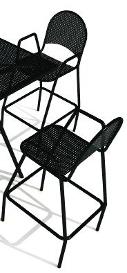 Outdoor Metal Mesh Chairs & Barstools 92 95 91