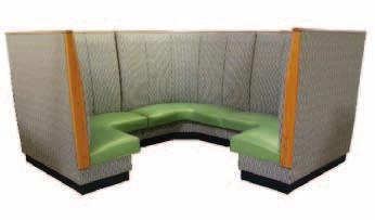 3-Channel Back, Upholstered Booths AD-483* AS-483* AS-483-34* AD-363 AS-363 *Shown with optional wood endcaps