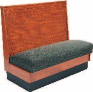 Standard Seat, Bead Board Back Wood Booths AS42-WBB-SS Natural Cherry Dark Mahogany Walnut AD42-WBB-SS ATS Standard Seat, Bead Board Back Booths are a wood both which features a bead board inside
