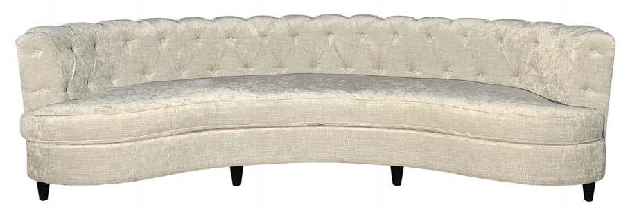 Gilberto Delfina 12/0661 Sweeping lines sofa, available in three sizes, 240-300