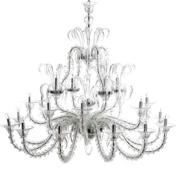 Lighting Chandeliers entirely handmade by highly skilled Murano