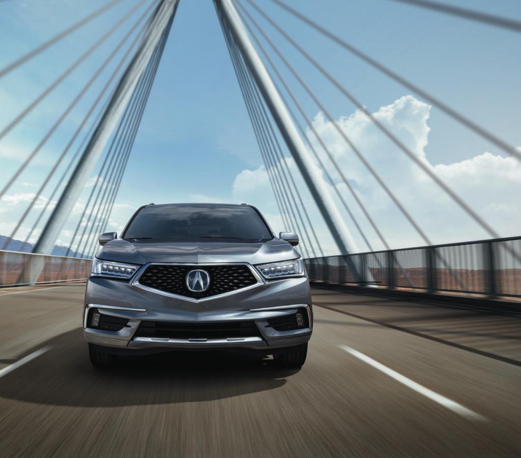 THE MOST IMPORTANT PERSON ON THE ROAD IS EVERY PERSON ON THE ROAD AcuraWatch forms a network of seamlessly connected sensing technologies within the MDX.
