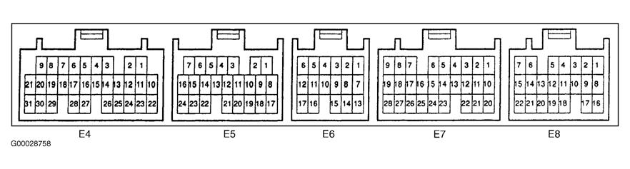 NOTE: When performing diagnostic tests, it may be necessary to identify Engine Control Module (ECM) electrical connector terminals which are referenced to in testing procedure. See Fig. 4.
