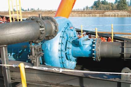 The Thomas Series of Heavy Duty Dredge Pumps The Thomas dredge pump is designed specifically for dredging. Its design features allow maximum particle size passage while maintaining high efficiency.