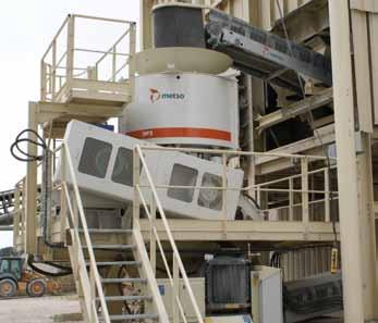 Metso leads this market with its high performance HP Series cone crushers for the aggregate and mining markets.