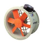 HEPT/EW with High-efficiency long-cased axial fans fitted industrial Brushless motor E.C. BRUSHLESS MOTOR BRUSHLESS INDUSTRIAL E.C. Fibreglass-reinforced plastic impeller.