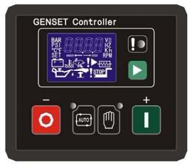 parameters display and protection Easycon 3 (GU641B Deepsea DSE721) panel is an auto & digital control panel, it s an entry level control panel which provides