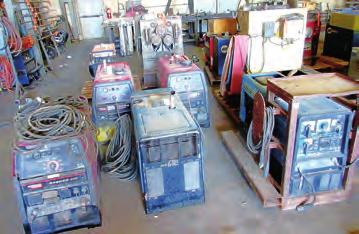 WELDING DEPARTMENT, FORKLIFTS & SCISSOR LIFT, VEHICLES & TRAILER 6 AVAILABLE 19 AVAILABLE BIG TEX WELD RIG TRAILER VIEW OF GENERATOR WELDERS