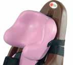 79040105 Large Shell (ML) 79040305 Shown in Pumpkin with Standard Headrest Shown with Headrest with Laterals in Lilac.