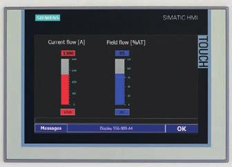 Reliable testing for cracks in all directions Optionally with Memory II: Operation via Siemens Touch Panel with parameter memory (e. g specific data of the component, name of inspector).