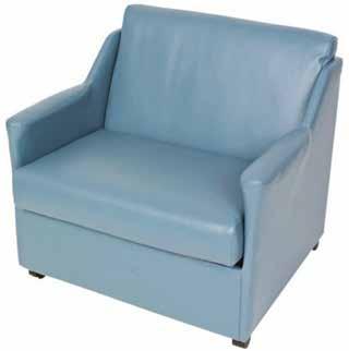 50Hmm Removable Seat & Backrest Cushion For Easy Clean / Infection Control Overall Size: 1360W x 825D x 1050Hmm Seat Size: 1040W x 470D x 480Hmm Lithgow Single